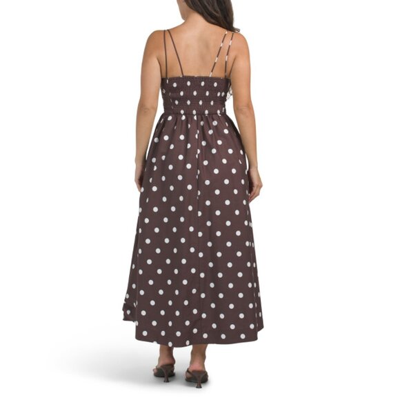 EN SAISON Ivory/Brown Polka Dot Dress - Picture 2 of 2